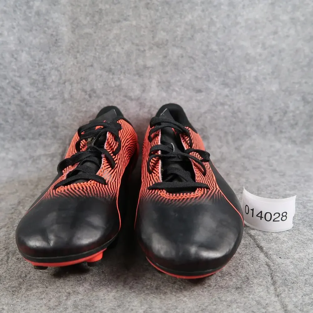 Puma Shoes Kids 4.5 Soccer Cleats Spirit II FG Athletic Sport Lace Up Black Red